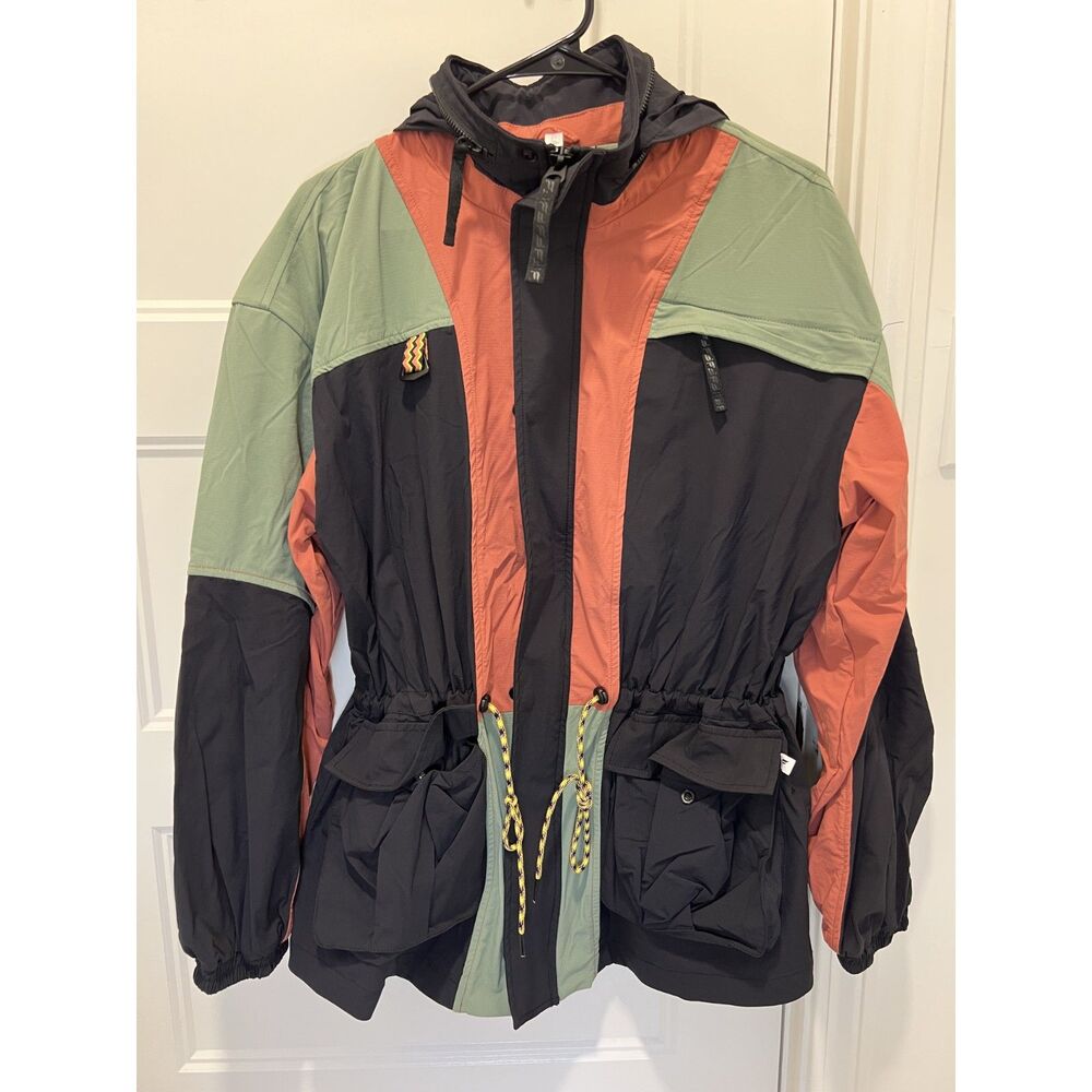Fabletics Heights Colorblock Cargo Jacket Windbreaker Women's M